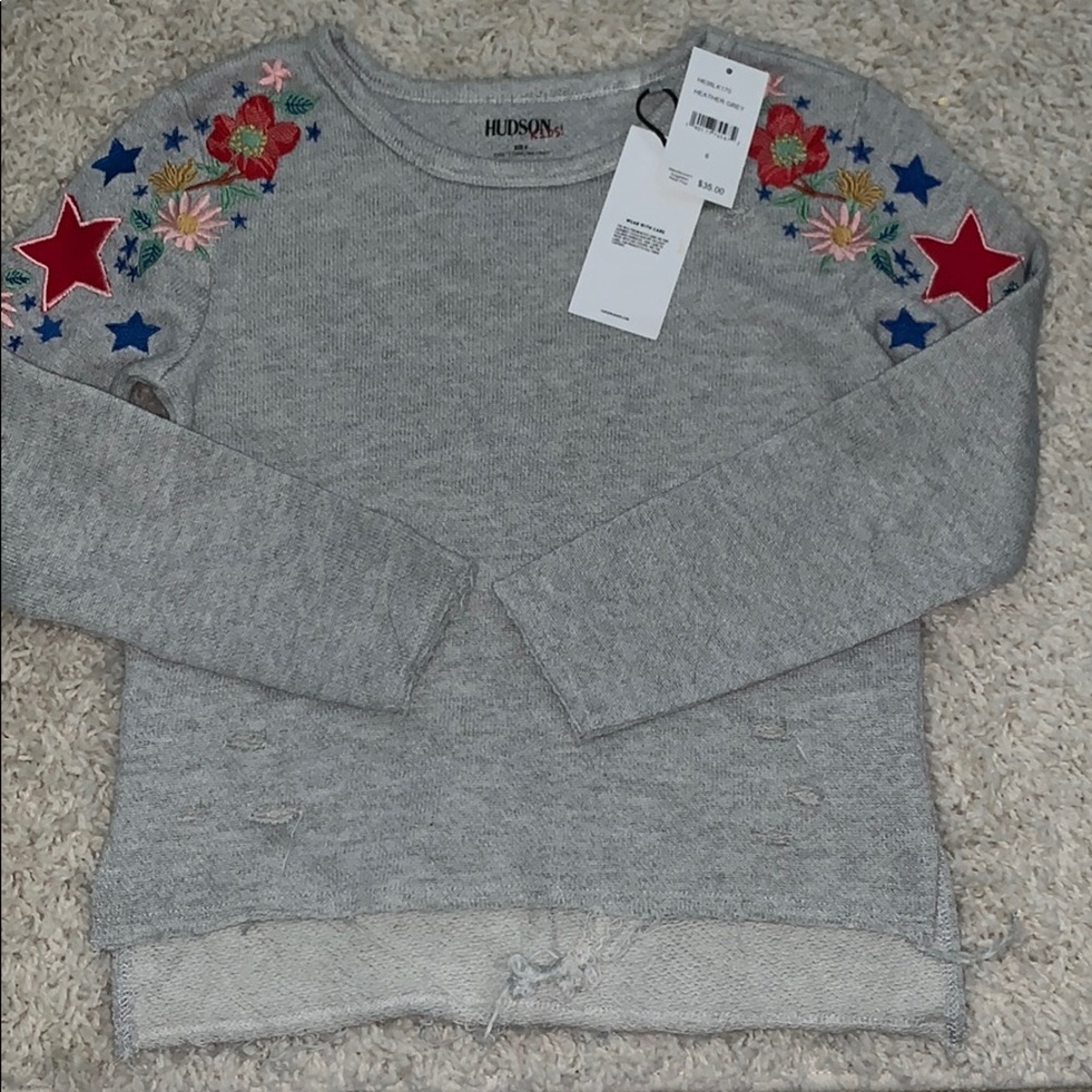 Girls Hudson Distressed Sweatshirt
